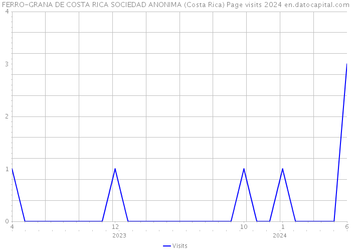 FERRO-GRANA DE COSTA RICA SOCIEDAD ANONIMA (Costa Rica) Page visits 2024 