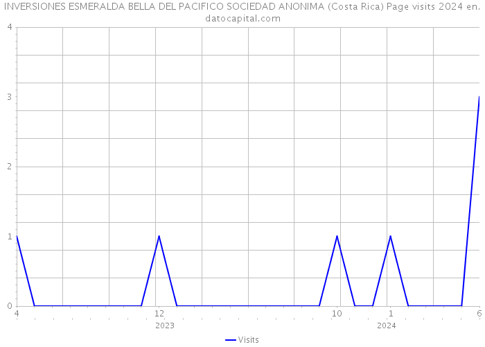 INVERSIONES ESMERALDA BELLA DEL PACIFICO SOCIEDAD ANONIMA (Costa Rica) Page visits 2024 