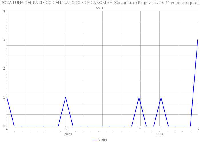 ROCA LUNA DEL PACIFICO CENTRAL SOCIEDAD ANONIMA (Costa Rica) Page visits 2024 