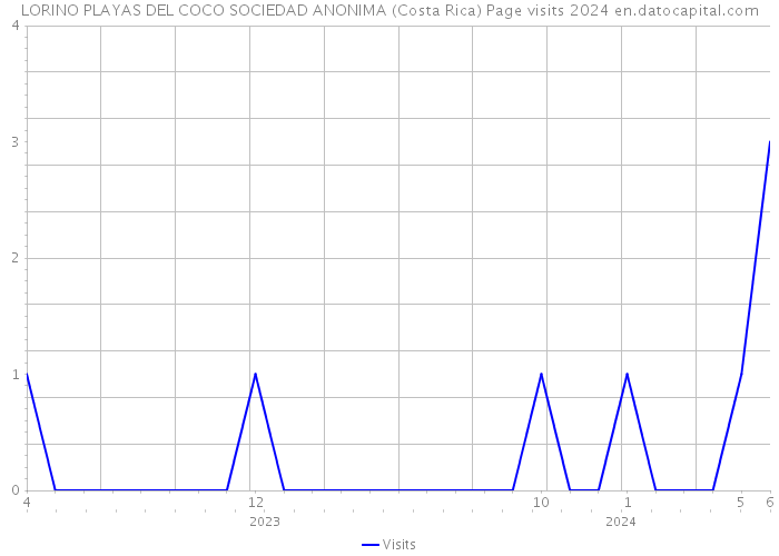 LORINO PLAYAS DEL COCO SOCIEDAD ANONIMA (Costa Rica) Page visits 2024 