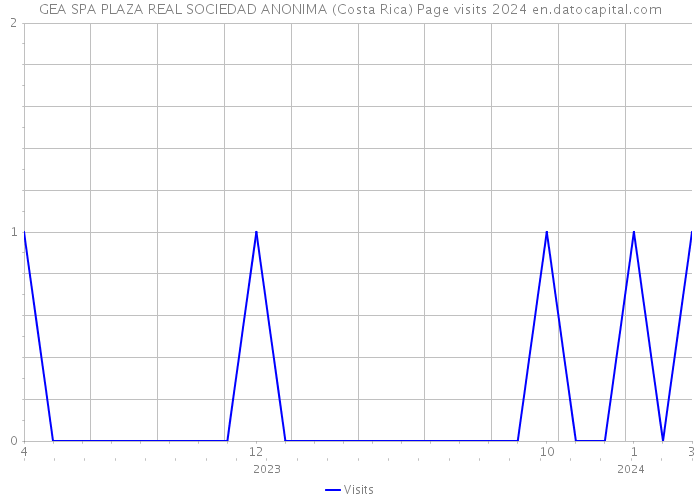 GEA SPA PLAZA REAL SOCIEDAD ANONIMA (Costa Rica) Page visits 2024 