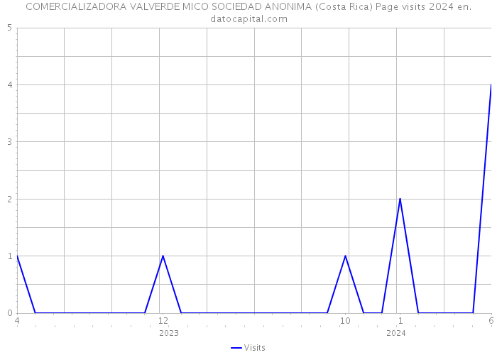 COMERCIALIZADORA VALVERDE MICO SOCIEDAD ANONIMA (Costa Rica) Page visits 2024 