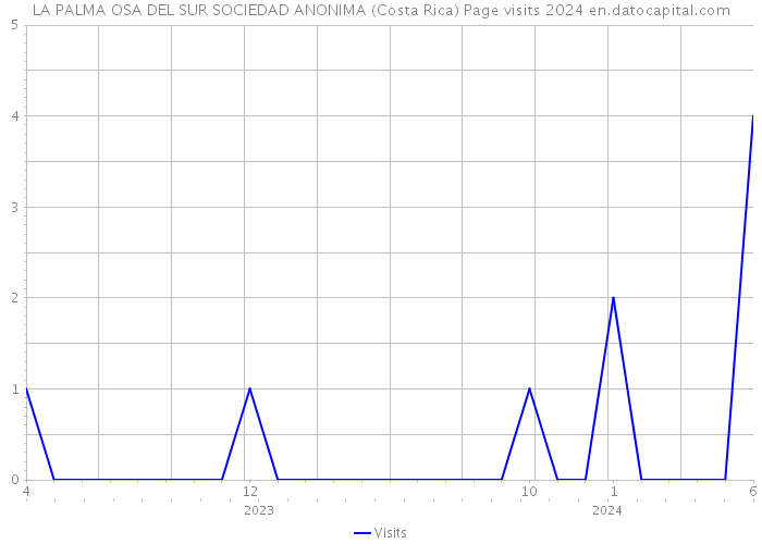 LA PALMA OSA DEL SUR SOCIEDAD ANONIMA (Costa Rica) Page visits 2024 