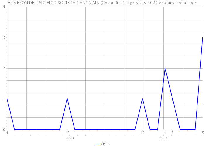 EL MESON DEL PACIFICO SOCIEDAD ANONIMA (Costa Rica) Page visits 2024 