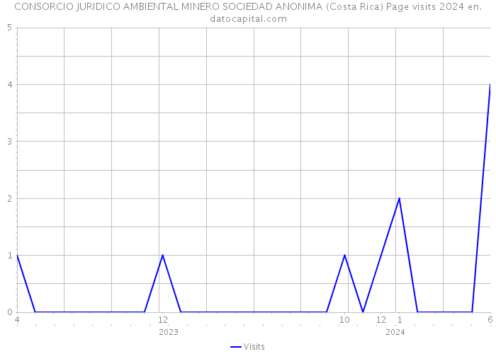 CONSORCIO JURIDICO AMBIENTAL MINERO SOCIEDAD ANONIMA (Costa Rica) Page visits 2024 