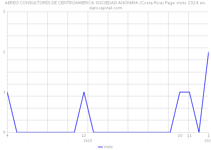 AEREO CONSULTORES DE CENTROAMERICA SOCIEDAD ANONIMA (Costa Rica) Page visits 2024 