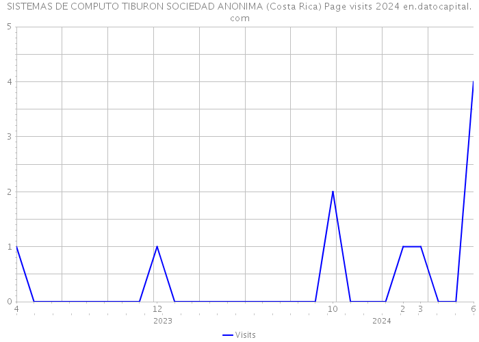 SISTEMAS DE COMPUTO TIBURON SOCIEDAD ANONIMA (Costa Rica) Page visits 2024 