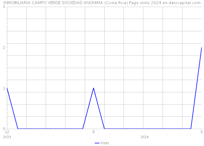 INMOBILIARIA CAMPO VERDE SOCIEDAD ANONIMA (Costa Rica) Page visits 2024 