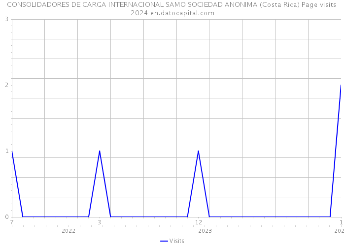 CONSOLIDADORES DE CARGA INTERNACIONAL SAMO SOCIEDAD ANONIMA (Costa Rica) Page visits 2024 