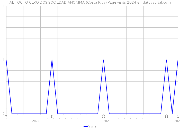 ALT OCHO CERO DOS SOCIEDAD ANONIMA (Costa Rica) Page visits 2024 