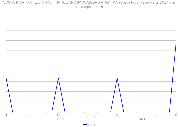 COSTA RICA PROFESSIONAL FINANCE GROUP SOCIEDAD ANONIMA (Costa Rica) Page visits 2024 