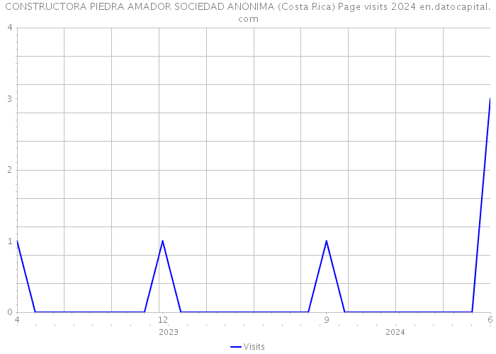 CONSTRUCTORA PIEDRA AMADOR SOCIEDAD ANONIMA (Costa Rica) Page visits 2024 