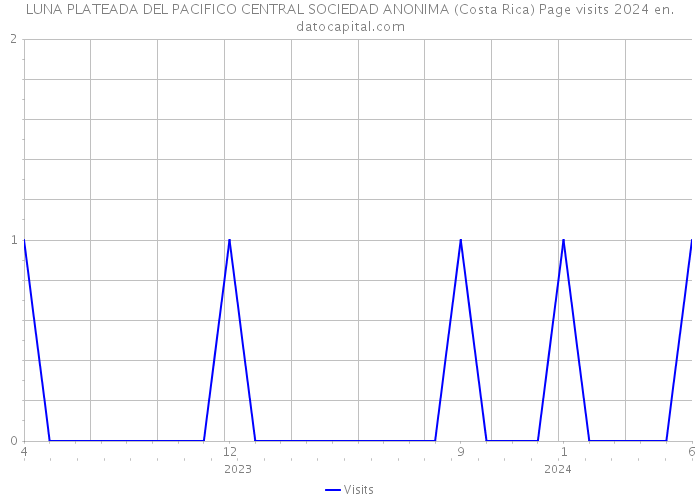 LUNA PLATEADA DEL PACIFICO CENTRAL SOCIEDAD ANONIMA (Costa Rica) Page visits 2024 