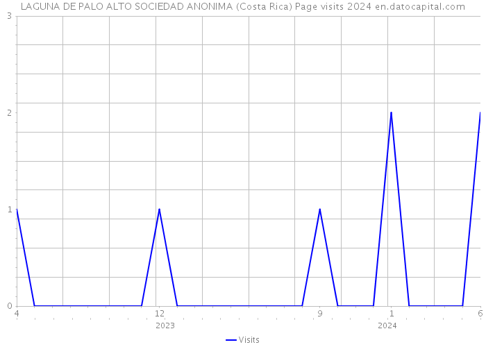 LAGUNA DE PALO ALTO SOCIEDAD ANONIMA (Costa Rica) Page visits 2024 