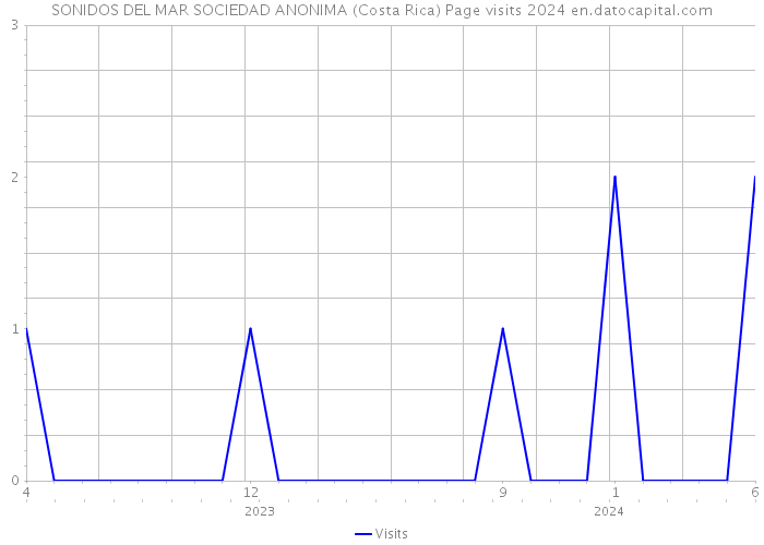 SONIDOS DEL MAR SOCIEDAD ANONIMA (Costa Rica) Page visits 2024 