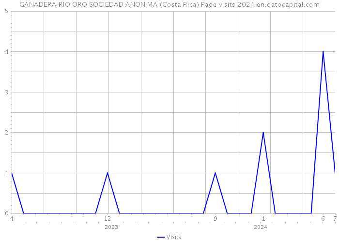 GANADERA RIO ORO SOCIEDAD ANONIMA (Costa Rica) Page visits 2024 