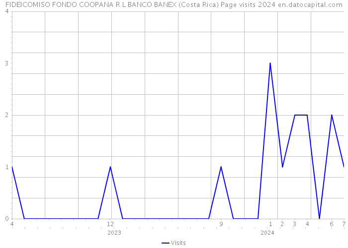 FIDEICOMISO FONDO COOPANA R L BANCO BANEX (Costa Rica) Page visits 2024 