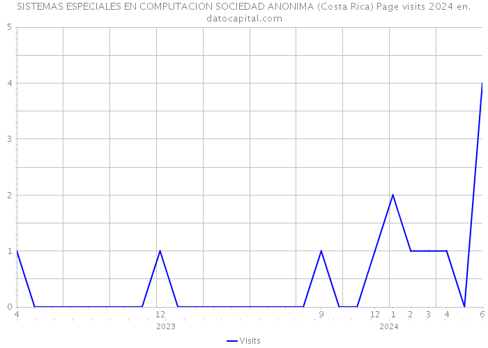 SISTEMAS ESPECIALES EN COMPUTACION SOCIEDAD ANONIMA (Costa Rica) Page visits 2024 