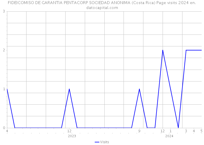 FIDEICOMISO DE GARANTIA PENTACORP SOCIEDAD ANONIMA (Costa Rica) Page visits 2024 