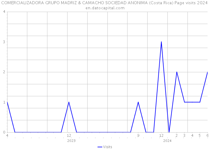 COMERCIALIZADORA GRUPO MADRIZ & CAMACHO SOCIEDAD ANONIMA (Costa Rica) Page visits 2024 