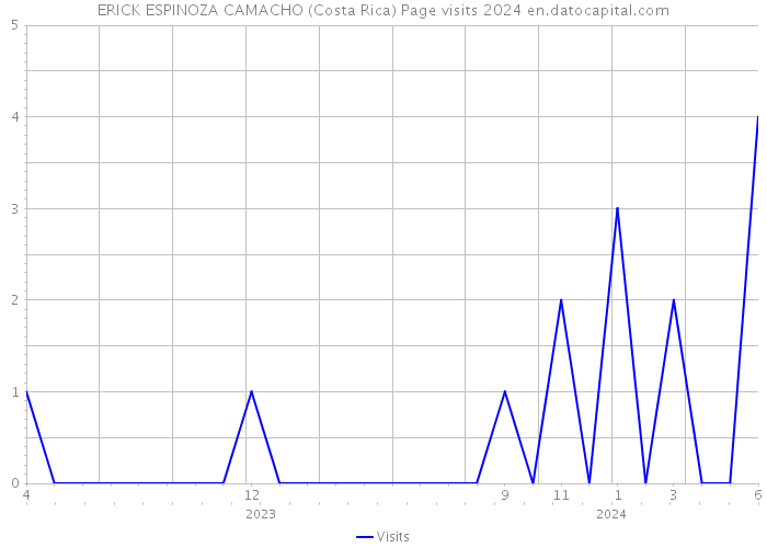 ERICK ESPINOZA CAMACHO (Costa Rica) Page visits 2024 