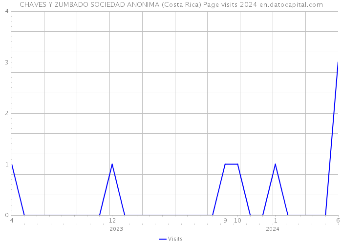 CHAVES Y ZUMBADO SOCIEDAD ANONIMA (Costa Rica) Page visits 2024 