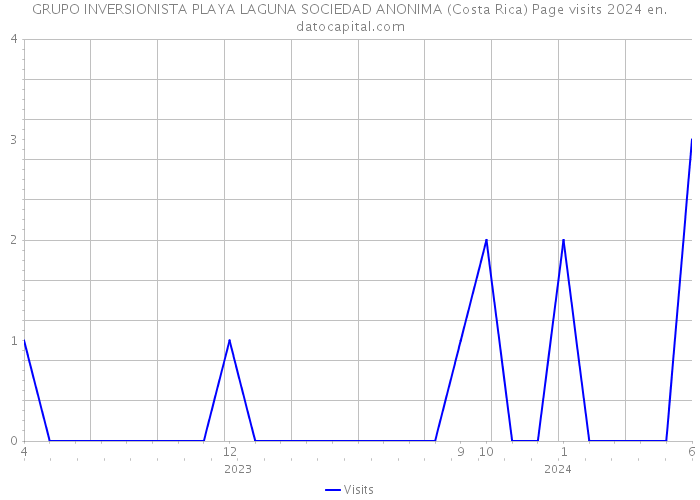 GRUPO INVERSIONISTA PLAYA LAGUNA SOCIEDAD ANONIMA (Costa Rica) Page visits 2024 