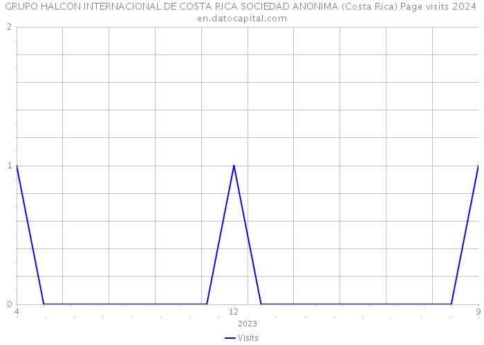 GRUPO HALCON INTERNACIONAL DE COSTA RICA SOCIEDAD ANONIMA (Costa Rica) Page visits 2024 