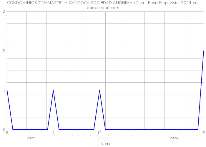 CONDOMINIOS TINAMASTE LA GANDOCA SOCIEDAD ANONIMA (Costa Rica) Page visits 2024 