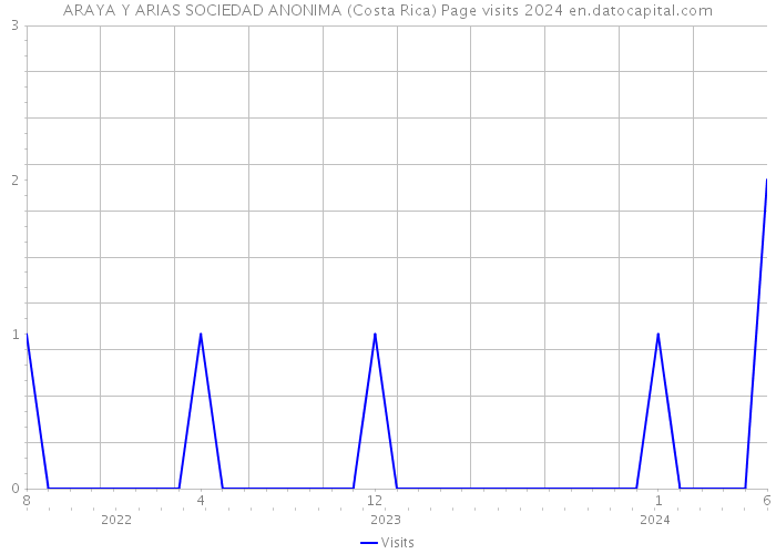 ARAYA Y ARIAS SOCIEDAD ANONIMA (Costa Rica) Page visits 2024 
