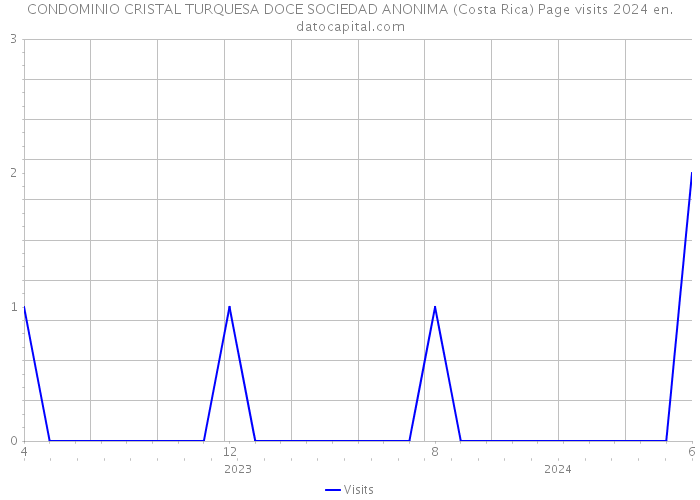 CONDOMINIO CRISTAL TURQUESA DOCE SOCIEDAD ANONIMA (Costa Rica) Page visits 2024 