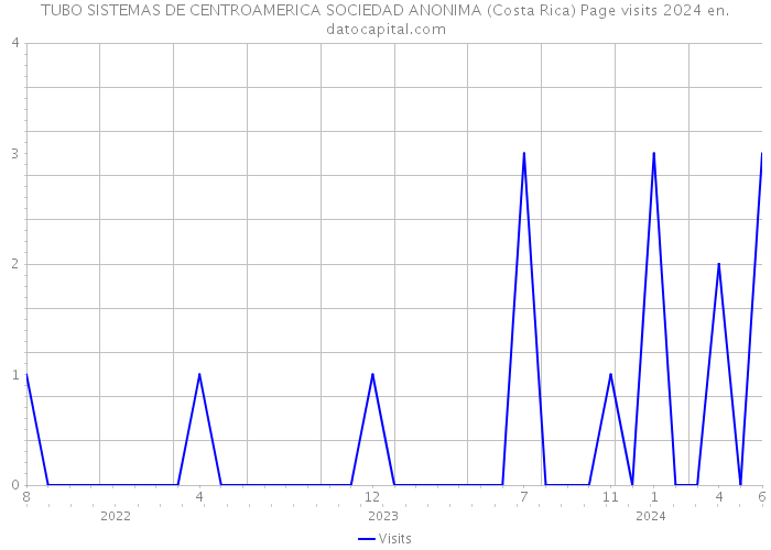 TUBO SISTEMAS DE CENTROAMERICA SOCIEDAD ANONIMA (Costa Rica) Page visits 2024 