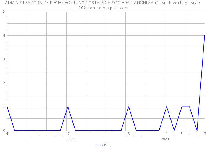 ADMINISTRADORA DE BIENES FORTUNY COSTA RICA SOCIEDAD ANONIMA (Costa Rica) Page visits 2024 