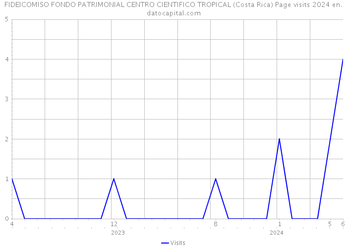 FIDEICOMISO FONDO PATRIMONIAL CENTRO CIENTIFICO TROPICAL (Costa Rica) Page visits 2024 