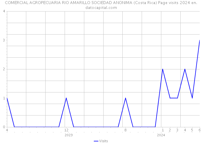 COMERCIAL AGROPECUARIA RIO AMARILLO SOCIEDAD ANONIMA (Costa Rica) Page visits 2024 