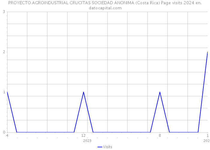 PROYECTO AGROINDUSTRIAL CRUCITAS SOCIEDAD ANONIMA (Costa Rica) Page visits 2024 