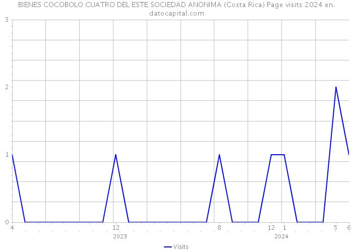 BIENES COCOBOLO CUATRO DEL ESTE SOCIEDAD ANONIMA (Costa Rica) Page visits 2024 