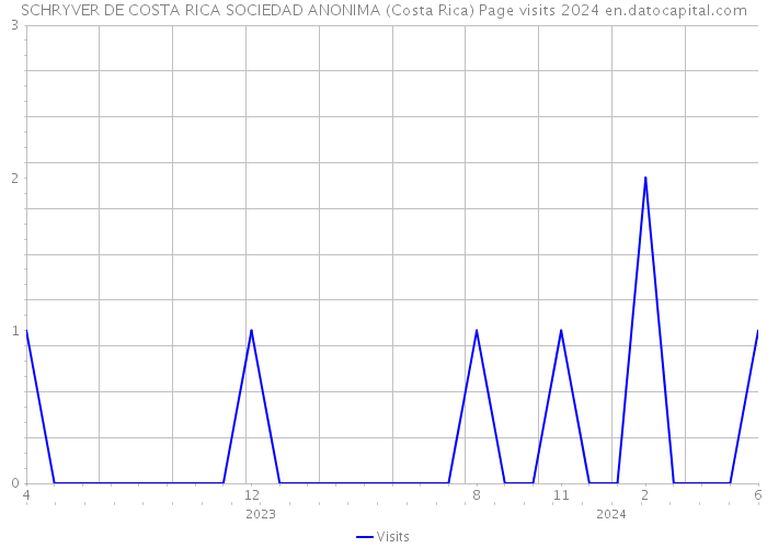 SCHRYVER DE COSTA RICA SOCIEDAD ANONIMA (Costa Rica) Page visits 2024 