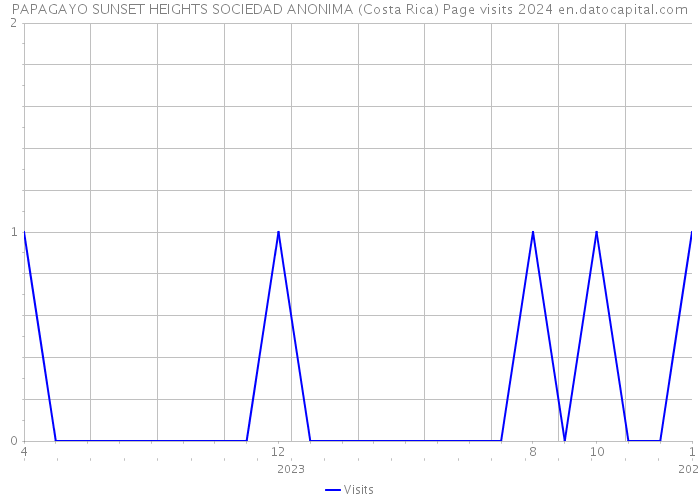 PAPAGAYO SUNSET HEIGHTS SOCIEDAD ANONIMA (Costa Rica) Page visits 2024 