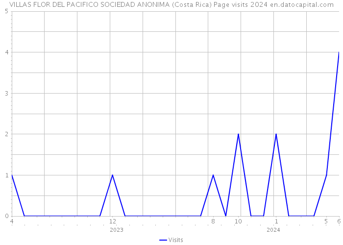 VILLAS FLOR DEL PACIFICO SOCIEDAD ANONIMA (Costa Rica) Page visits 2024 