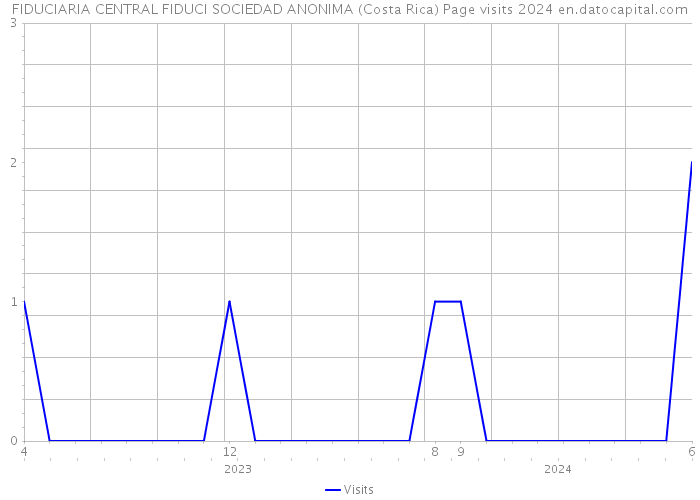 FIDUCIARIA CENTRAL FIDUCI SOCIEDAD ANONIMA (Costa Rica) Page visits 2024 