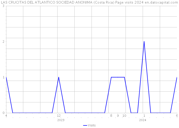 LAS CRUCITAS DEL ATLANTICO SOCIEDAD ANONIMA (Costa Rica) Page visits 2024 
