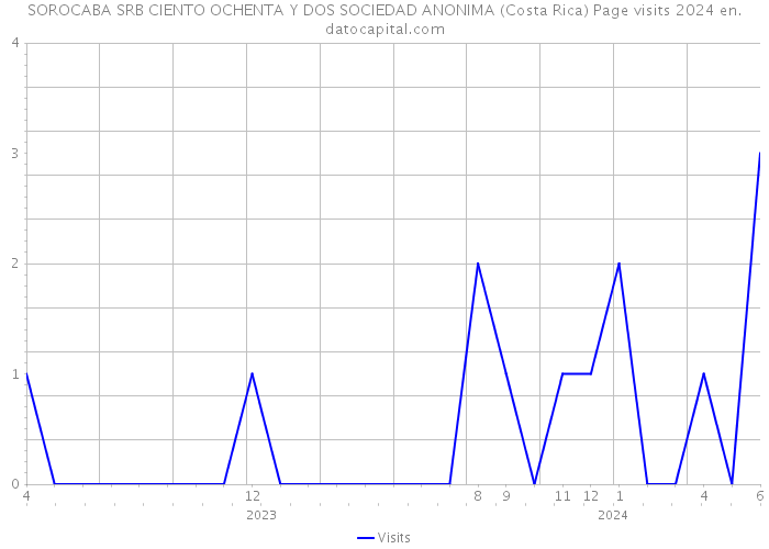 SOROCABA SRB CIENTO OCHENTA Y DOS SOCIEDAD ANONIMA (Costa Rica) Page visits 2024 