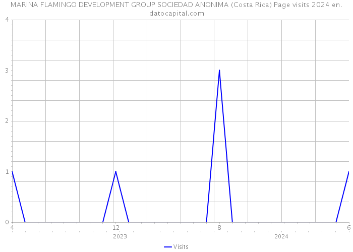 MARINA FLAMINGO DEVELOPMENT GROUP SOCIEDAD ANONIMA (Costa Rica) Page visits 2024 