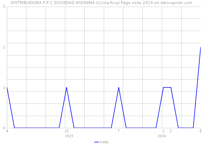 DISTRIBUIDORA P P C SOCIEDAD ANONIMA (Costa Rica) Page visits 2024 