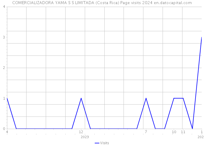 COMERCIALIZADORA YAMA S S LIMITADA (Costa Rica) Page visits 2024 