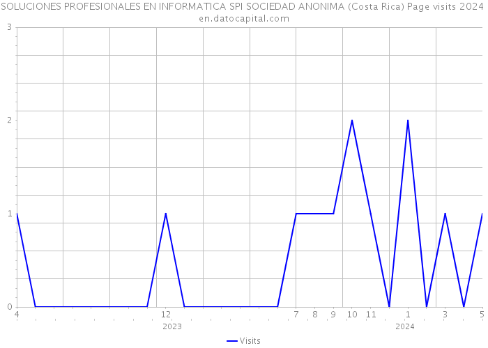 SOLUCIONES PROFESIONALES EN INFORMATICA SPI SOCIEDAD ANONIMA (Costa Rica) Page visits 2024 
