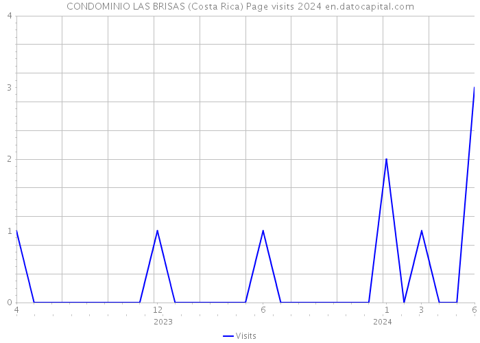 CONDOMINIO LAS BRISAS (Costa Rica) Page visits 2024 