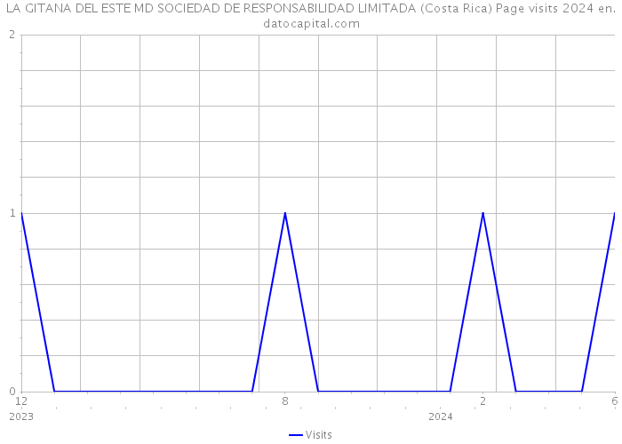 LA GITANA DEL ESTE MD SOCIEDAD DE RESPONSABILIDAD LIMITADA (Costa Rica) Page visits 2024 