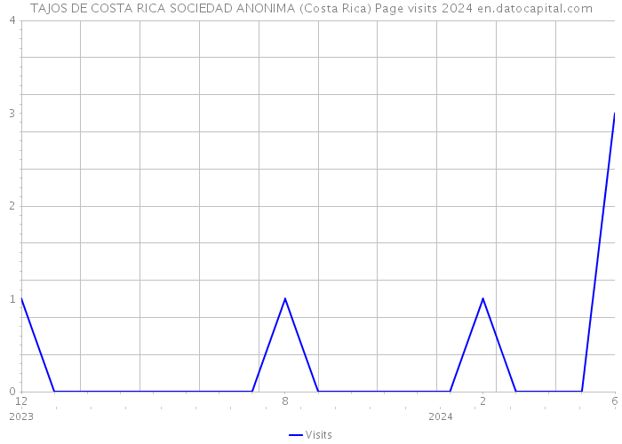 TAJOS DE COSTA RICA SOCIEDAD ANONIMA (Costa Rica) Page visits 2024 